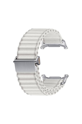 Galaxy Uyumlu Watch Ultra 47mm Mkst Krd-120 Naylon Kumaş Hasır Örgülü Kordon-yeşil