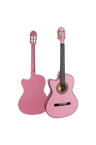 Cg-396pk Solak Klasik Gitar Pembe Renk Full Set Sap Ayarlı 4/4