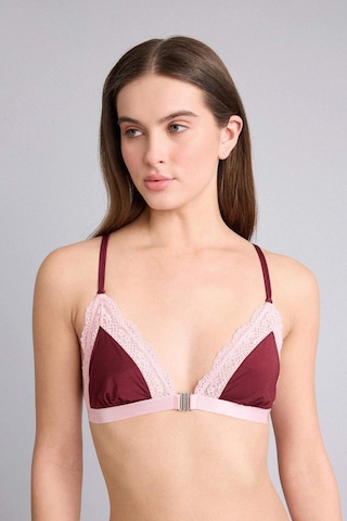Defacto Dantel Detaylı Saten Kapsız Pedsiz Balensiz Bralet G1139ax26spbr205 Bordo-br205