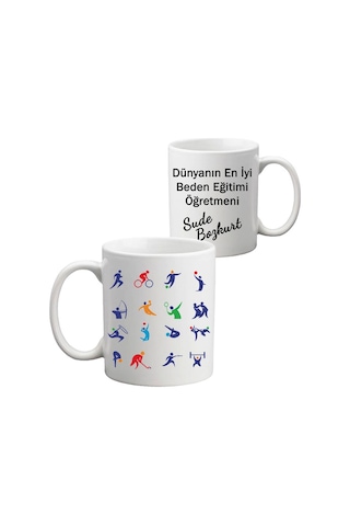 Beden Eğitimi Öğretmenine Hediye Isimli Kupa Bardak (389374571)