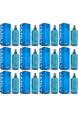 Manly Aqua Erkek Parfüm EDC 12 x 125 ML