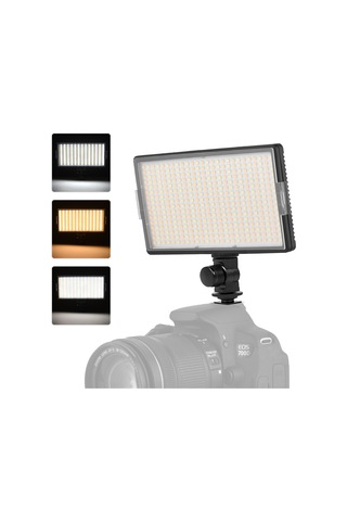 Profesyonel Kamera Fotoğrafçılığı Led Video Işığı Siyah 416 Led Siyah