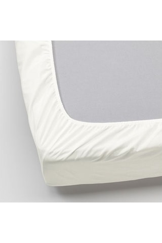 Tek Kişilik Lastikli Çarşaf, Beyaz Renk Ölçü 90x200 cm Pamuklu