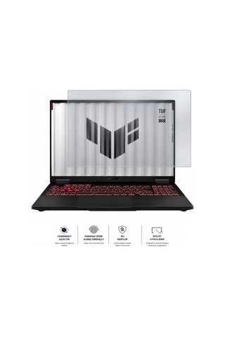 Asus Tuf Gaming A16 16 İnç Mat Ekran Koruyucu Nano Şeffaf