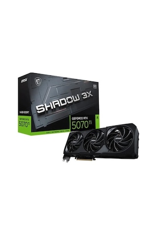 Msı Vga Geforce Rtx 5070 Tı 16g Shadow 3x Oc Rtx5070tı 16gb Gdrr7 256 B Dx12 Pcıe 5.0 X16 3xdp