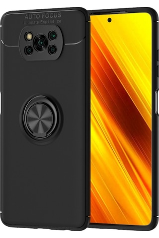 Xiaomi Poco X3 Nfc Kilif Lens Yüzüklü Tam Korumali Silikon Kapak 464176516