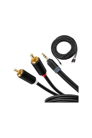 Phılıps Swr2110/93 25metre 3.5mm Stereo 2rca Aux Ses Kablosu Hi-fi