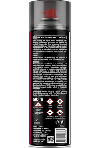 İkonwax Susuz Motor Temizleme Spreyi 500 Ml Profesyonel Motor Bakımı
