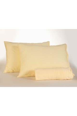 Doqu Home Penye Çarşaf Takımı Çift King Size - Sarı