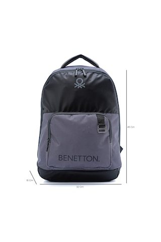 United Colors Of Benetton. Sırt Çantası 20858 Gri - Siyah
