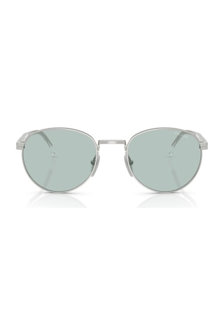 Prada Pr B51s 1bc40n 53 Unisex Oval Gri Metal Güneş Gözlüğü Gri