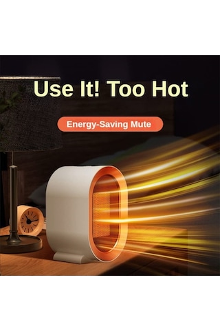 Pazly Portatif Ptc Seramik Isıtıcı - 1200w, Masaüstü, Ev Ve Ofis İçin