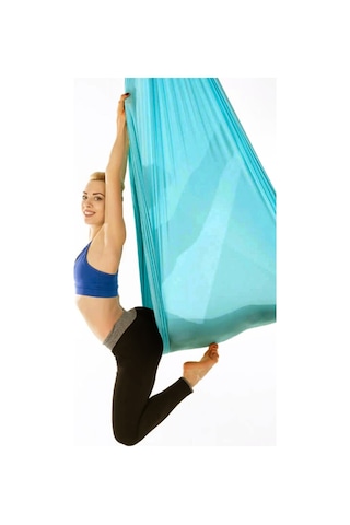 Bundera Yoga Fly Hamağı Mavi - Tavana Askılı Mavi