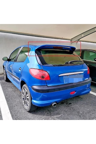 Peugeot 206 1998-2006 Spoiler-fiber-astarlı-boyasız