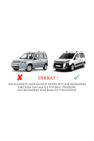 Peugeot Partner 1.6 Hdi Euro 4 Filtre Bakım Seti + Motor Yağı