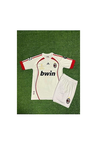 Milan 2007 Maldini Çocuk Forması Beyaz Çok Renkli