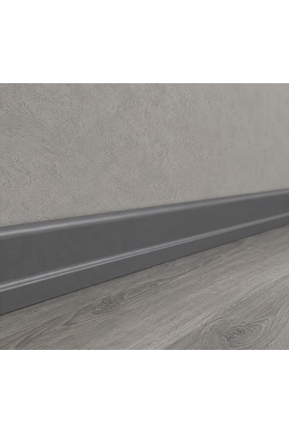 Laminant Parke Süpürgelik L Model 6cm Antrasit 227