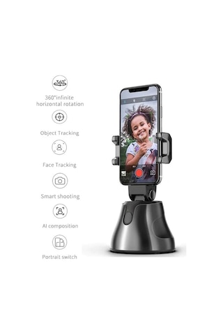 Monyee Akıllı Otomatik İzleme Telefon Tutucu - 360 Derece Yüz Ve Nesne Takibi, Vlog/fotoğraf Çekimi, El İndirici, Dikey-yatay Mod