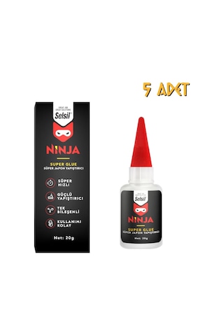Selsil Ninja Genel Amaçlı Japon Yapıştırıcı 20 Gr. - 5 Adet