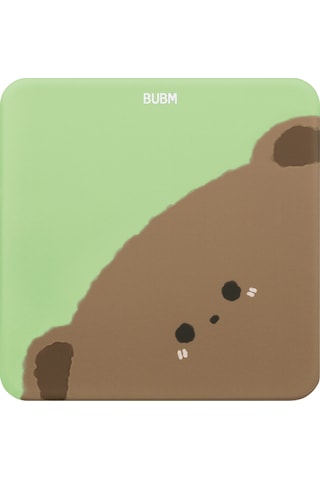 Skycity Bubm Silikon Dolgulu Kalın Kumaş Fare Padı - Kaymaz Altlık, Yumuşak Dokunmatik, Renkli Kartoon Desenli Ayı