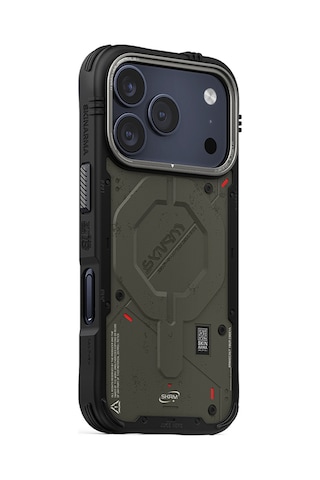 Apple Uyumlu iPhone 17 Pro Max Kılıf M-safe Şarj Özellikli Airbag Tasarımlı Skinarma Vigor Kapak Haki Haki