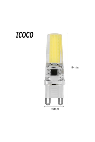 10 ADET G9 LED AMPÜL 9 WATT BEYAZ IŞIK ( DİMMERLİ )