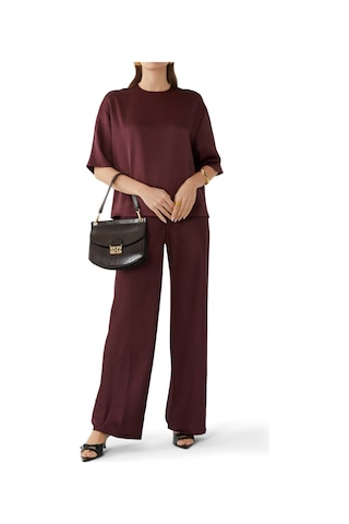 Vince Şık Saten Bluz Burgundy