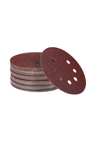 E25192 50 Adet Zımpara Diskleri 5.9 İnç 150 Mm 8 Delik 240/180/120/80/60