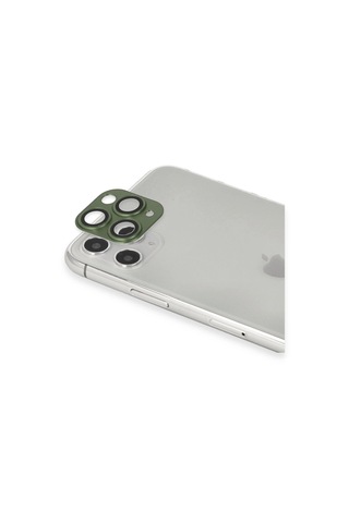 Apple iPhone Uyumlu 11 Pro Max Pers Alüminyum Kamera Lens - Yeşil Belirtilmemis