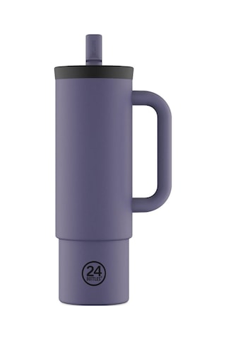 Straw Cup Dusk Pipetli Paslanmaz Çelik Termos 800 Ml Koyu Mor