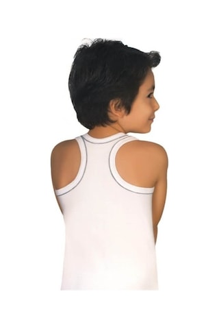 Tutku Erkek Çocuk Beyaz Spor Atlet 6'lı Paket 0130 Beyaz