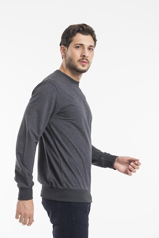 Süperlife Erkek Bisiklet Yaka Regular Fit İnce Sweatshirt Spr 20k30 Antrasit