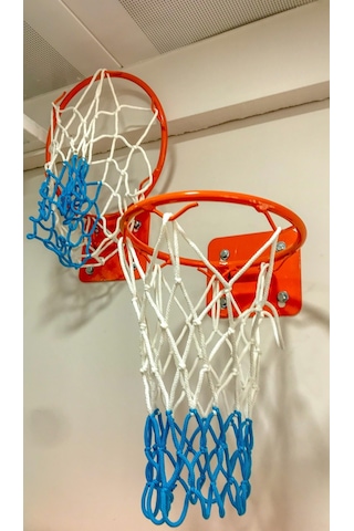 Adelinspor Basketbol Filesi 4 MM Floş İp İki Renk 50 Çift 100 Adet
