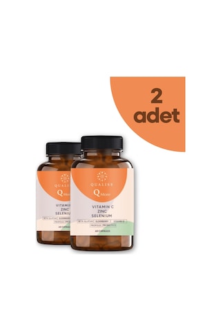 Qualiss Q More Vitamin C Zinc Selenium Takviye Edici Gıda 2 x 60 Kapsül