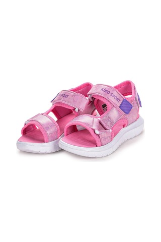 Kiko Kids 333 Hologram Cırtlı Kız Çocuk Sandalet Ayakkabı Pembe