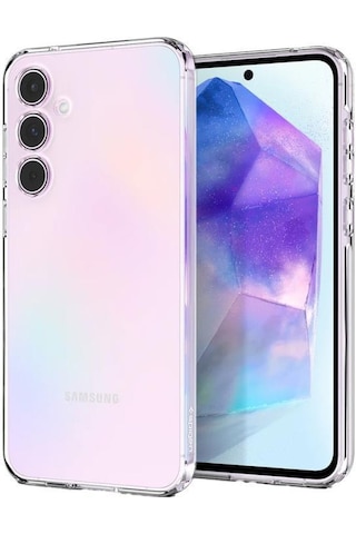 Spigen Galaxy Uyumlu A55 İle Uyumlu Kılıf Liquid Crystal 4 Tarafı Tam Koruma Crystal Clear Şeffaf