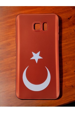 Samsung Uyumlu Galaxy Note 5 Bayrak Desen Silikon Kılıf