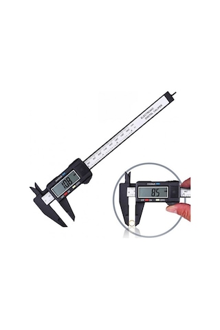 Kumpas Dijital Karbon Fiber Hassas 150Mm Ölçer