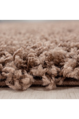 Soft Shaggy Halı Yüksek Tüylü Düz Açık Kahverengi Çocuk Odası Oturma Odası Salon Mutfak Halısı