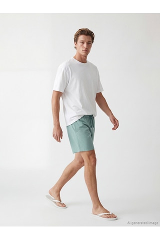Lcw Swımwear Yeşil Kısa Boy Erkek Yüzme Şort