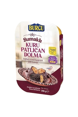 Burcu Kuru Patlıcan Dolma 200 Gr X 8 Li Kutu
