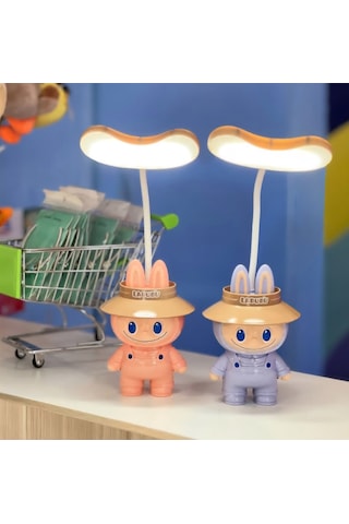 Labubu Led Komodin Masa Lambası Kahverengi