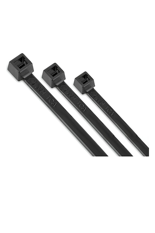 Siyah Plastik Kablo Bağı Plastik Kelepçe 4,8mmx20cm 100 Adet