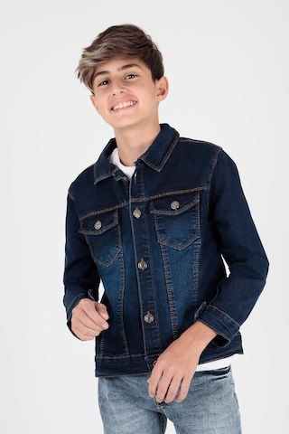 Ahengim Erkek Çocuk Jean Ceket Günlük Modaya Uygun Ak22145123 001