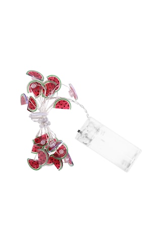 Hombey Küçük Odalar İçin 20 Led Pembe Karpuz Desenli Sabit Aydınlatma Bakır Tel Işık Zinciri Pil Dahil Değil Diğer