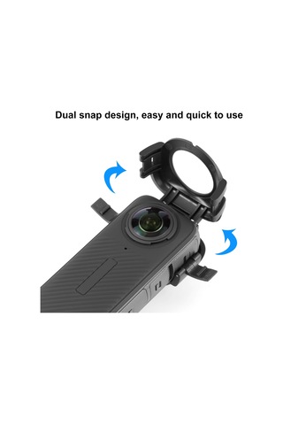 Puluz Pu975 Panorama Kamera Lens Kapağı Şeffaf Lens Siyah