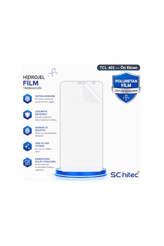 Tcl 403 Uyumlu Ön Yüzey Nano Şeffaf Hidrojel Ekran Koruyucu 52536146