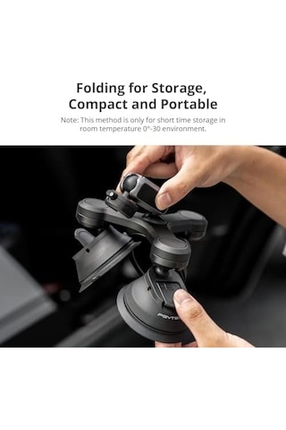 Pgytech Hero 13/12 İçin Caplock Üçlü Vantuz Tutucu, Djı Osmo 360/action 6/pocket 4/3 İçin, 1/4"-20 Dişli Adaptörlü, Insta360 Ace Pro 2/x5/one Rs İçin Aksiyon Kamerası