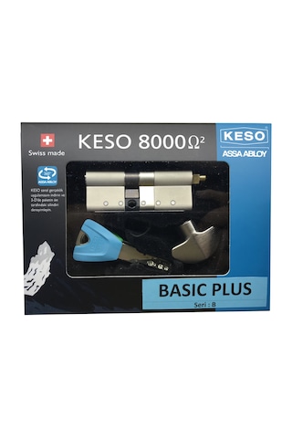 Keso K8000 Ω 2 - Basıc Plusserisi - Mandallı Yüksek Güvenlik Silindiri