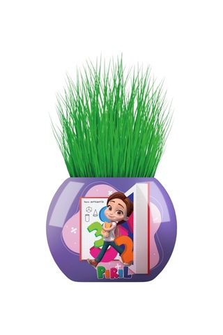 Yuup Pırıl Temalı Çim Adam 6'lı Set Çocuklar İçin Eğitici Ve Eğlenceli Bitki Yetiştirme Kiti
